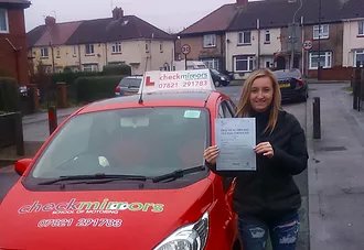 Congratulations Keira Hall who passed with Rob on the 7th February