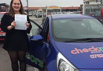 Congratulations to Sophie Coulthard who passed first time with Sarah.