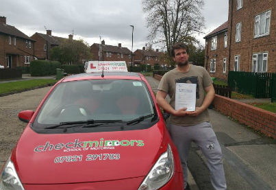 Congratulations to Luke Swainsbury who passed with Rob
