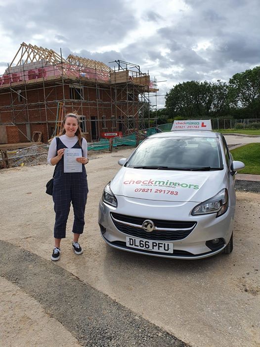 Congratulations to Rebecca Chaulkley, York who passed today first time with only 2 minors.